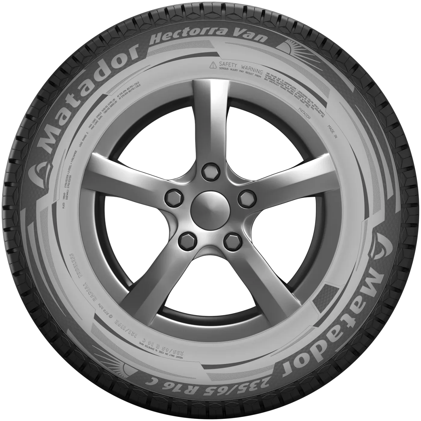 Matador Hectorra Van 225/75 R16C 121/120R Yanak ve Profil Görünümü