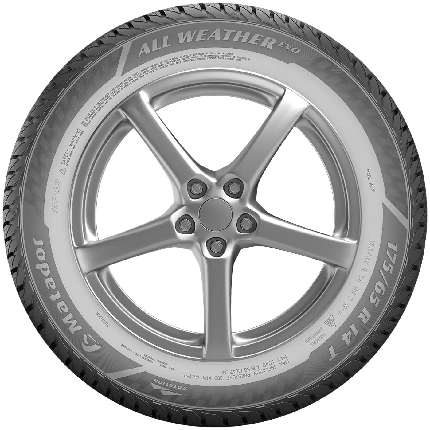 Matador MP62 All Weather Evo 215/65 R16 98H Yanak ve Profil Görünümü