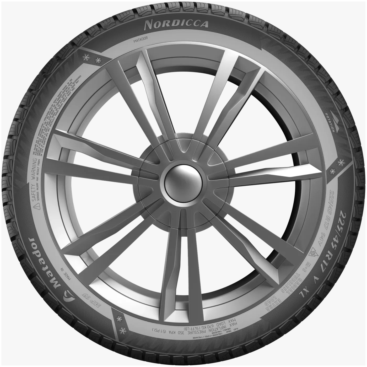 Matador MP93 Nordicca 215/65 R17 99V Yanak ve Profil Görünümü