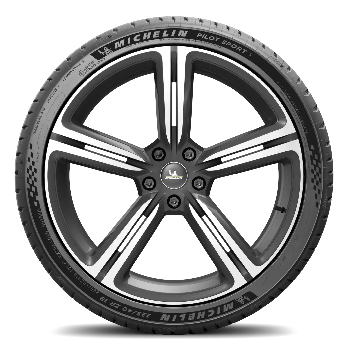 Michelin Pilot Sport 5 255/40 R18 99Y XL Yanak ve Profil Görünümü