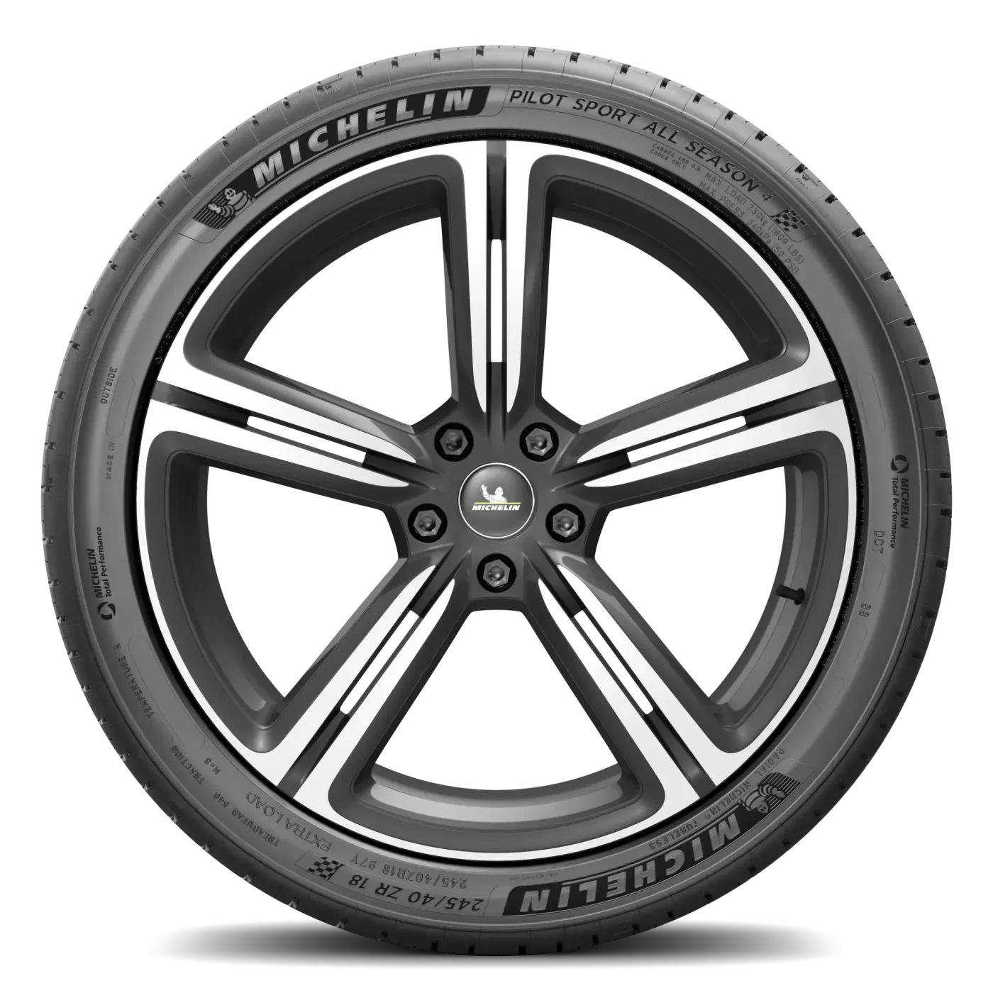 Michelin Pilot Sport A/S 4 285/40 R23 111Y XL Yanak ve Profil Görünümü